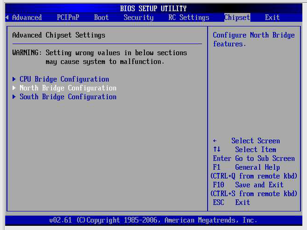 image:Imagen de la configuración avanzada del chipset