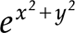 image:ascii 版は e^(x^2+y^2) です。