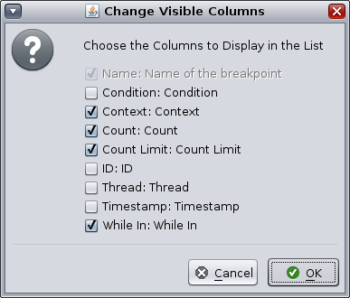 image:"Change Visible Columns"（更改可视列）对话框