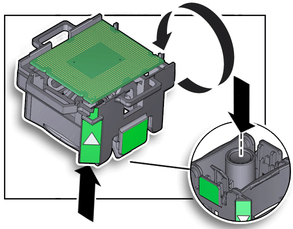 image:The illustration shows releasing the CPU.