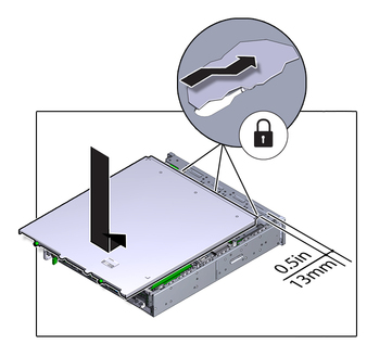 image:The illustration shows installing the top cover.
