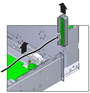 image:The illustration shows removing the LED board assembly.