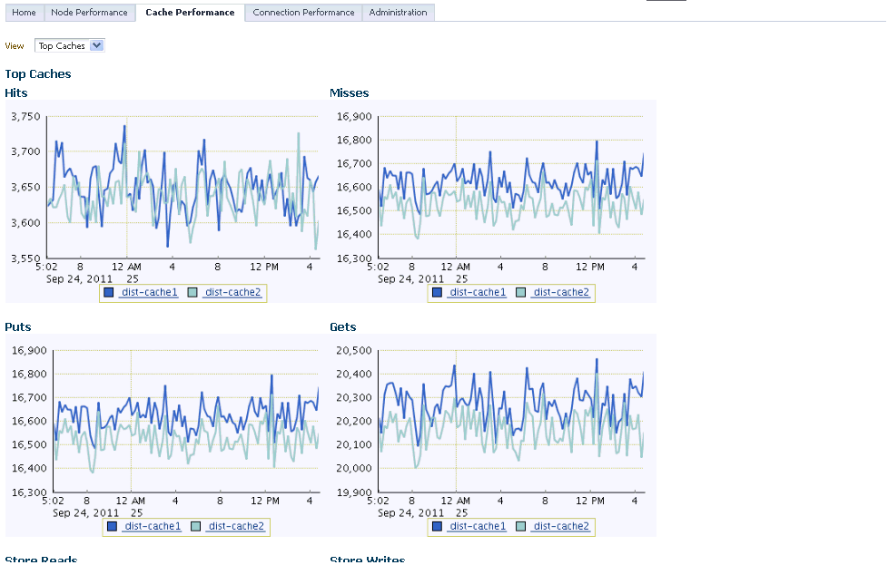 Cluster Level Cache Performance Page