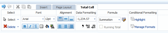 Total Cell Toolbar
