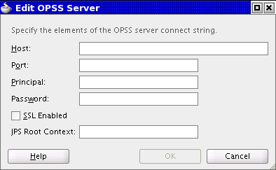 Editing the OPSS Server