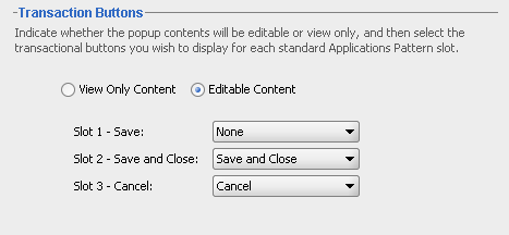 Editable Content slots