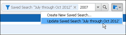 Update Saved Search