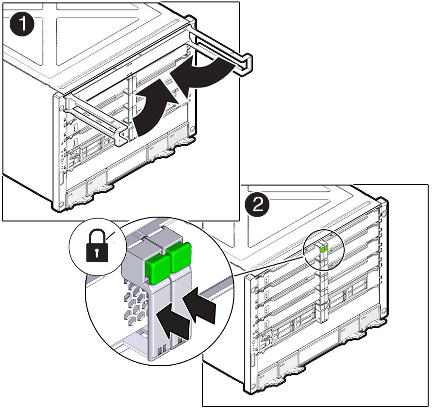image:Graphic showing how to lock the handles.