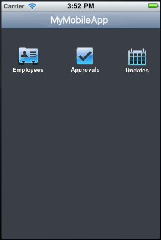 Application Features Displayed on Springboard
