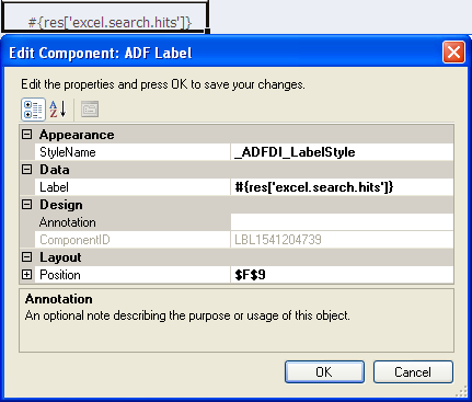The ADF Label Component