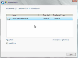 Install Windows Server 2008 (SP2 or R2 SP1) 