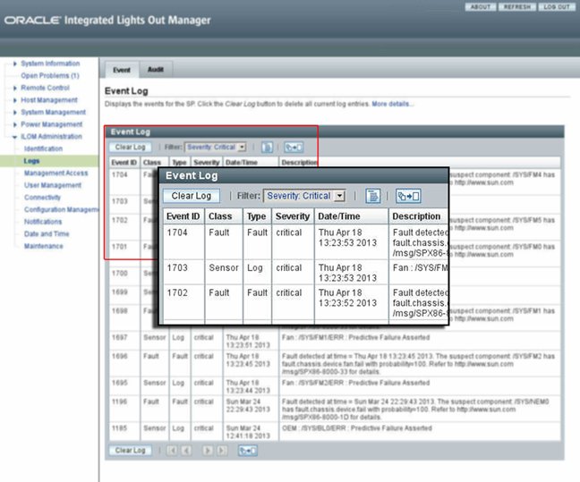 image:A screen capture of the SEL showing sort options.