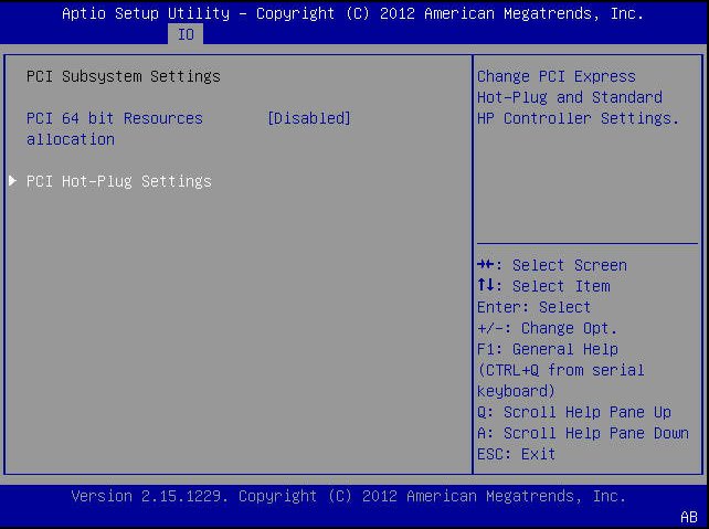 image:A screen capture showing the BIOS Setup Utility I/O menu screen.