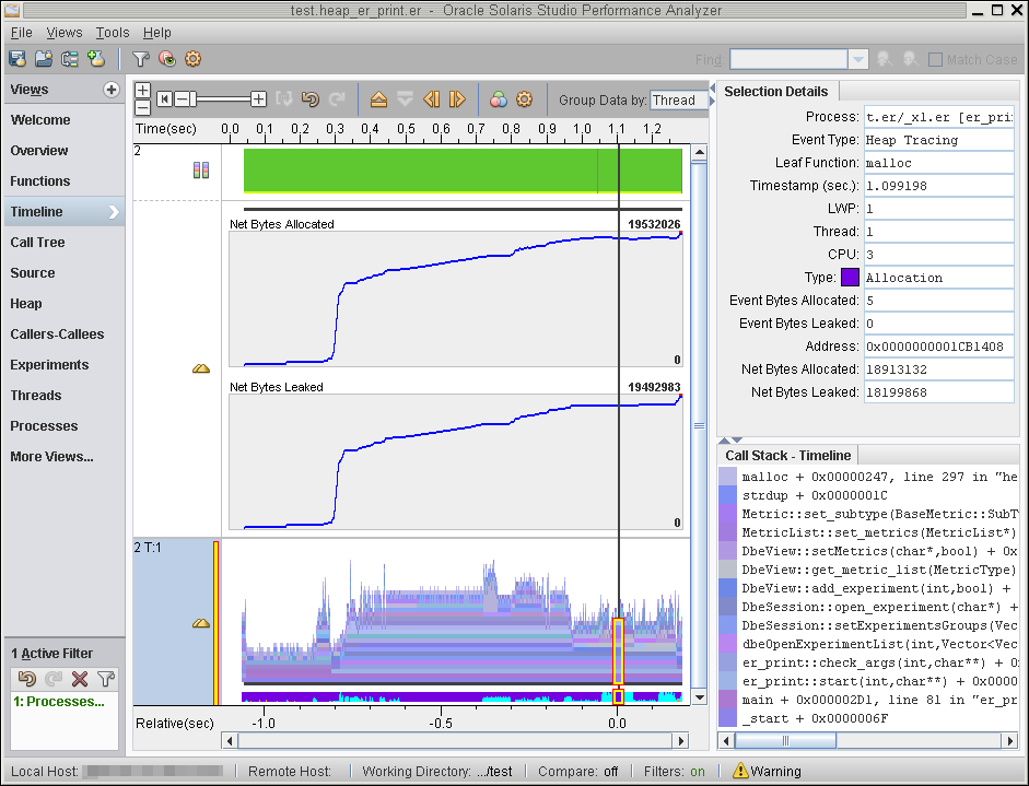 image:Timeline view in Performance Analyzer