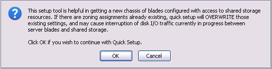 image:Example message advises that existing zoning assignments are overwritten if                                 the user clicks OK to proceed.