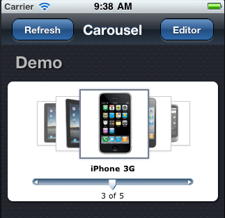 Carousel Component on iPhone