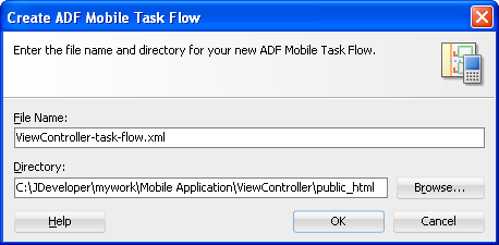 Task flow is in view ontroller project.