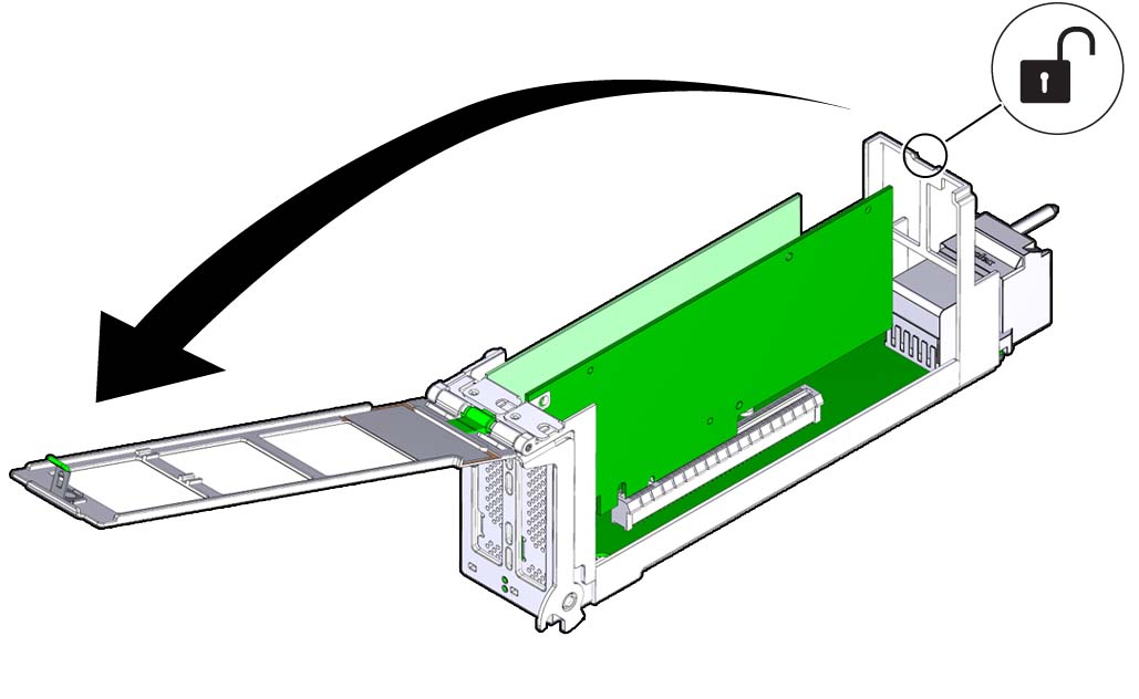 image:An illustration showing how to open the top of a                                 DPCC.