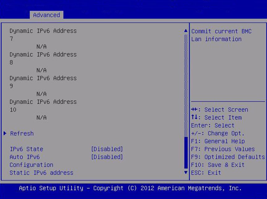 image:Screen capture showing the Commit current BMC Lan information