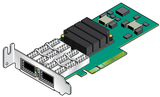 image:Figure shows the PCIe adapter.