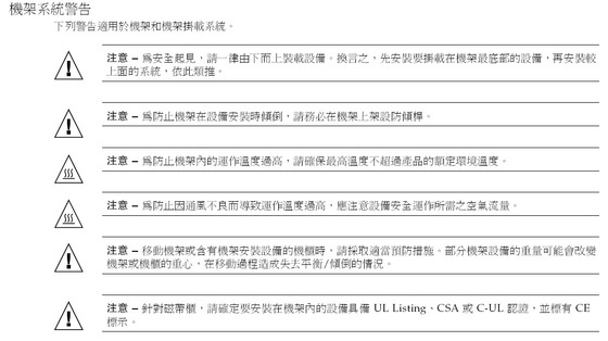 image:Graphic 9 showing Traditional Chinese translation of the Safety Agency Compliance Statements.