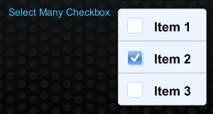 デザインタイムのチェックボックスを複数選択