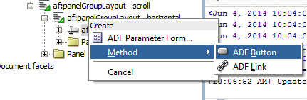 Create Method context menu
