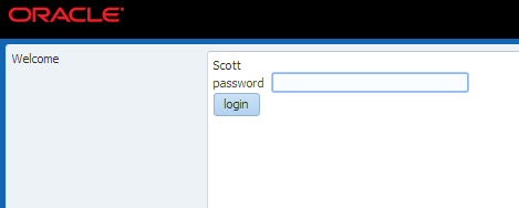 This screenshot shows the login page