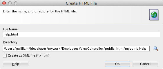 create html file