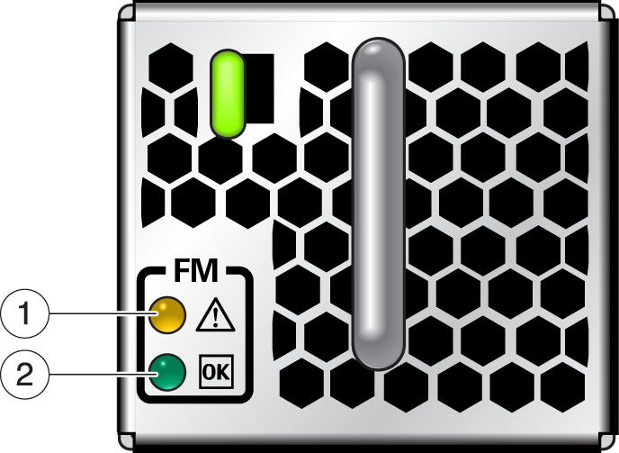 image:Illustration that shows the fan module LEDs.