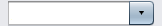 image:ドロップダウンコンビネーションボックスのサンプル。テキストボックスと、ドロップダウンリストを表示するためにクリックされる矢印ボタンで構成されます。