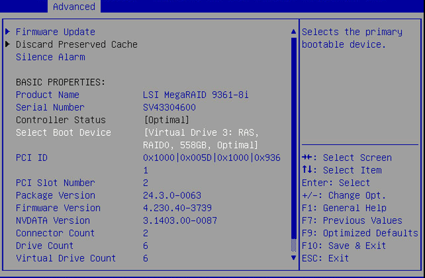 image:A screen capture showing the Configuration Management                                 screen.