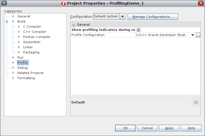 image:Profiler Tools Manager dialog box.