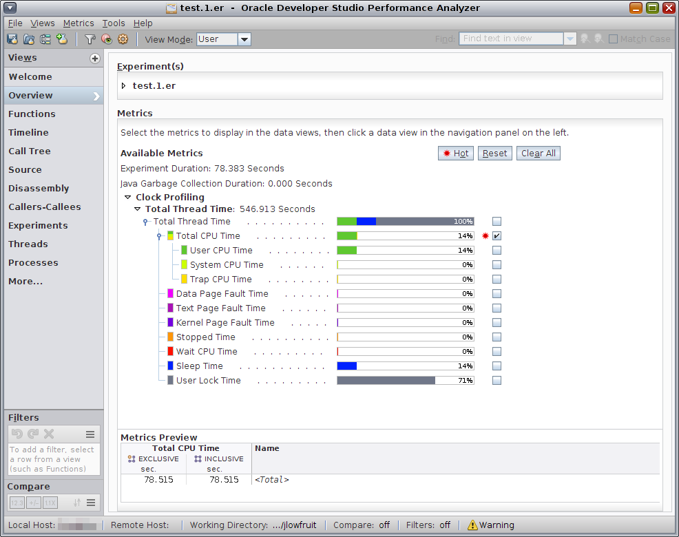 image:Overview screen showing metrics for jlowfruit program