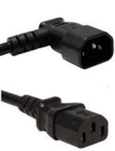 Example of a power cord with C13 to C14 angled connectors