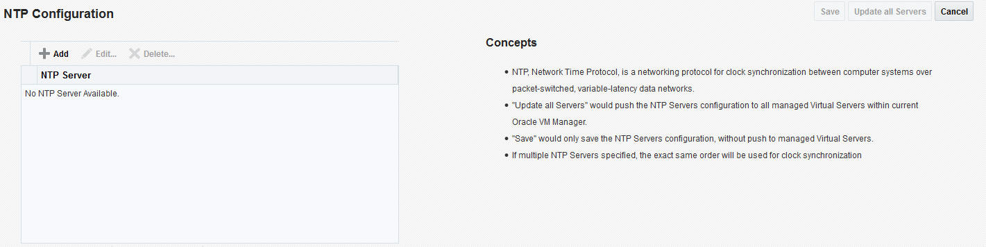 NTP Configuration