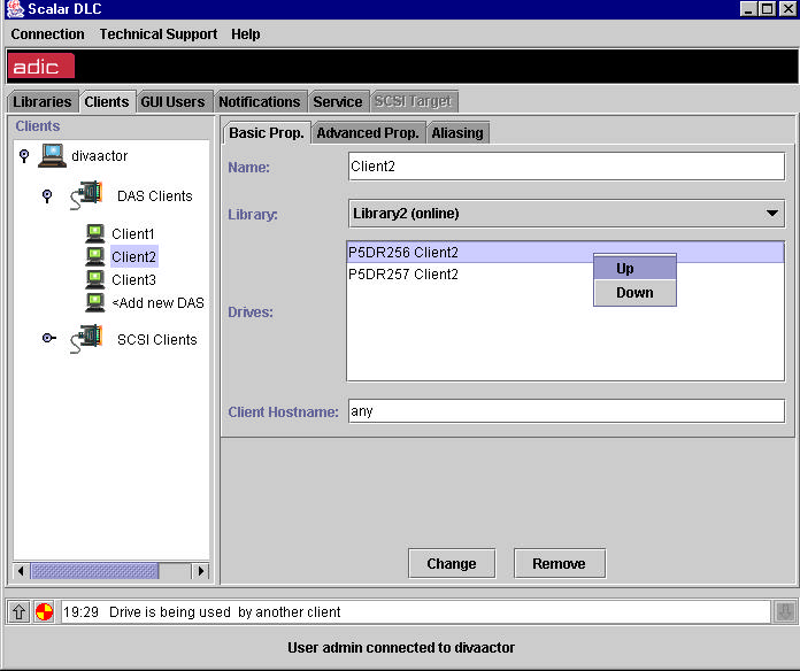 SDLC GUI Binding Drive to Client Screenshot