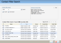 An image of the Contact Filter Search window.