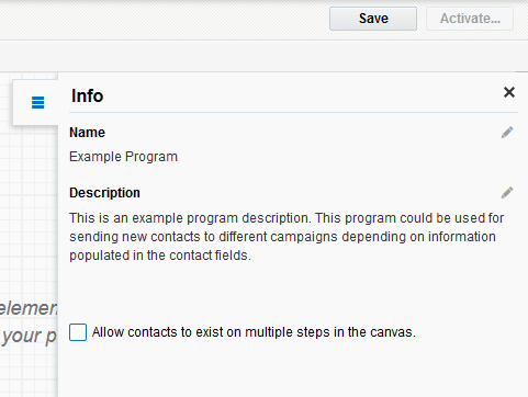 An image of the info tab.