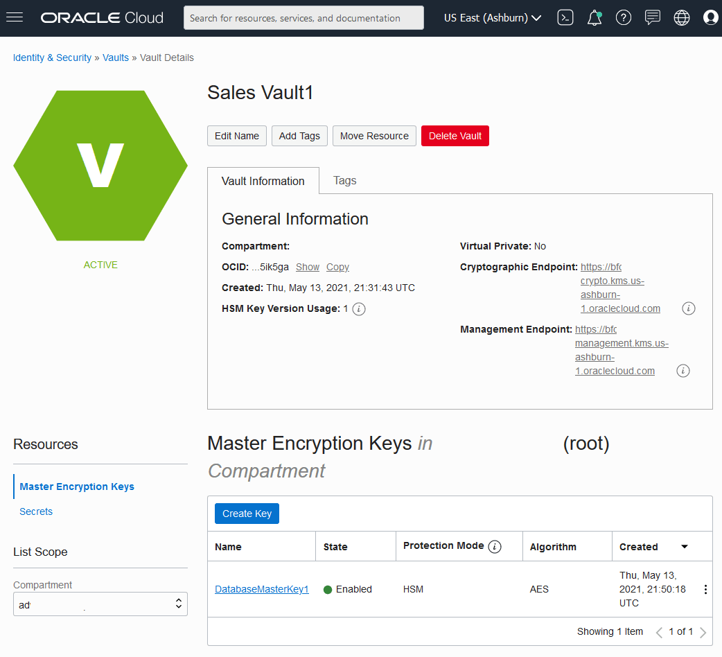 Description of adb_security_vault_key.png follows Description of adb_security_vault_key.png follows