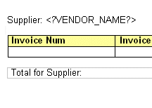 add markup to the template layout