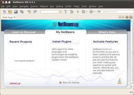 NetBeans Start Page with My NetBeans tab selected.