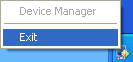 Device Manager exit