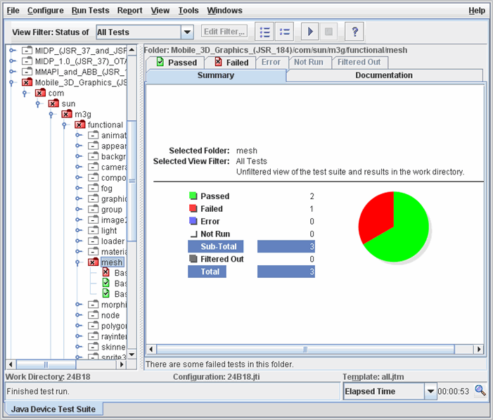 Tester Manager User Interface