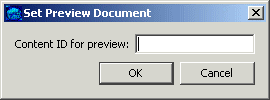 This is the Set Preview Document dialog.