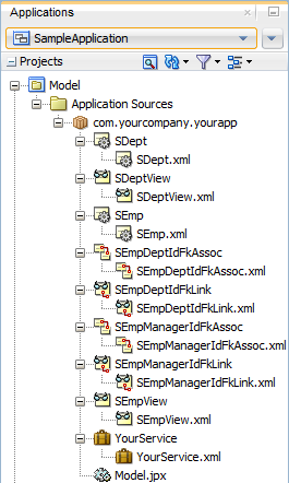 Application Navigator with component files