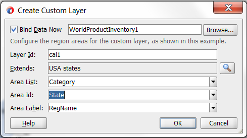 Create custom layer dialog