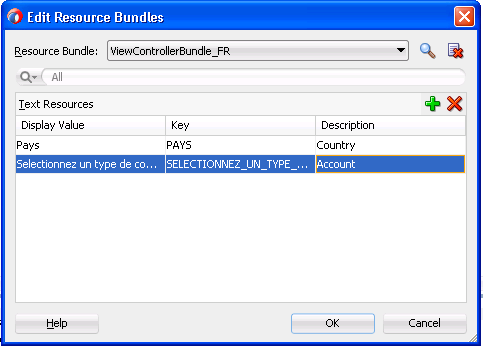 Adding Values to a Resource Bundle