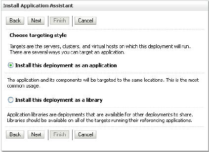Installing the Deployment as an Application