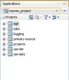 Maven Application in Application Navigator
